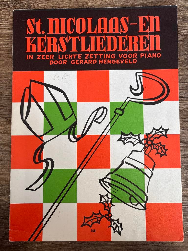 St. Nicolaas- en Kerstliederen voor piano, Ophalen of Verzenden, Gebruikt, Thema, Piano