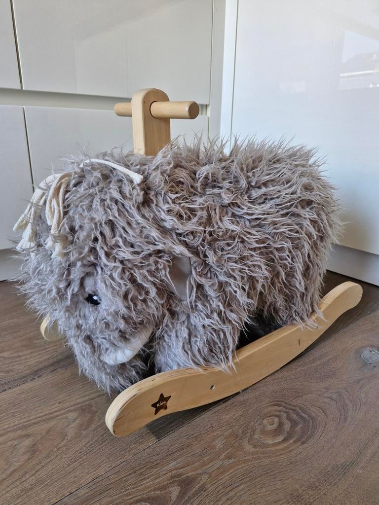 Kids Concept Mammoet Hobbelpaard, Kinderen en Baby's, Speelgoed | Houten speelgoed, Ophalen, Zo goed als nieuw, Rij- of Hobbelspeelgoed