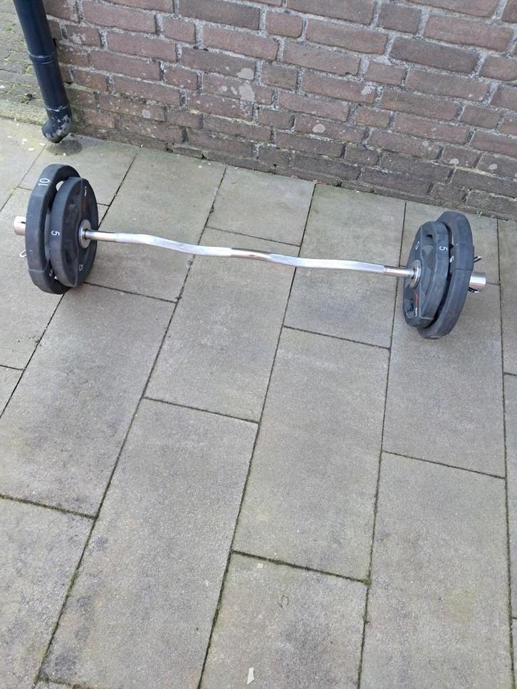 Gewichtsstang 30 kg, Sport en Fitness, Fitnessmaterialen, Gebruikt, Halterstangen, Armen, Ophalen