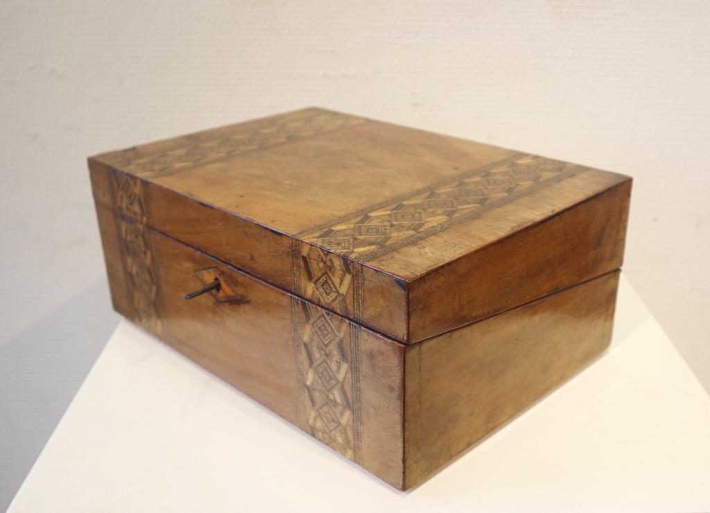 Antieke Engels schrijfkist, Antiek en Kunst, Ophalen of Verzenden