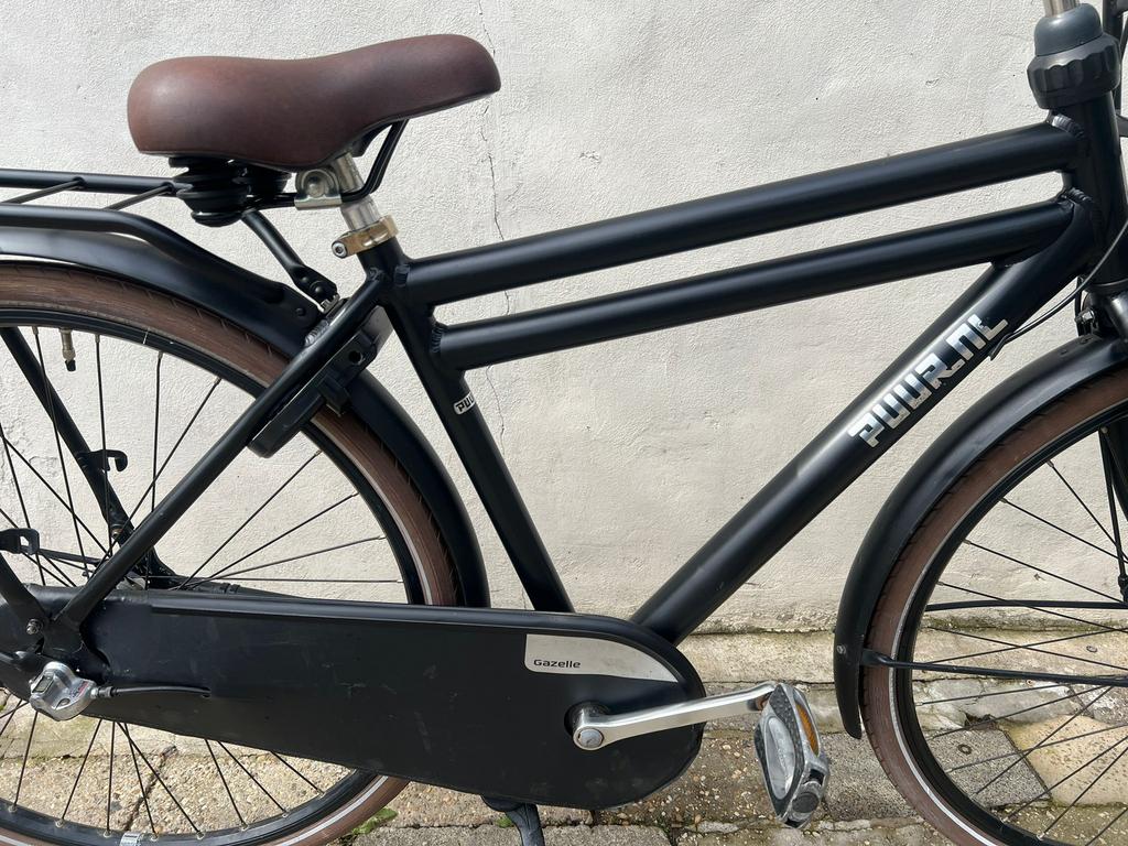 Transport Heren/Jongensfiets Gazelle Puur NL 49 cm 28 inch, Fietsen en Brommers, Ophalen, Versnellingen, 49 tot 53 cm, Zo goed als nieuw