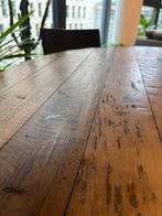 Ronde Eettafel Set (met 4 Stoelen) – Massief Hout & Metaal, Huis en Inrichting, Tafels | Eettafels, Grenenhout, Modern industrial / contemporary