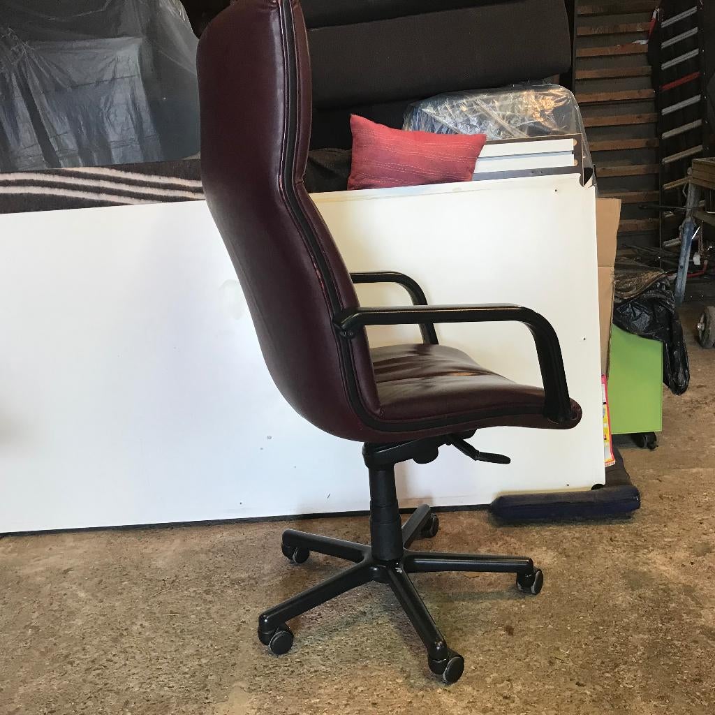vintage Artifort Channel Michigan bureaustoel stoel, Huis en Inrichting, Bureaustoelen, Gebruikt, Zwart, Ophalen of Verzenden
