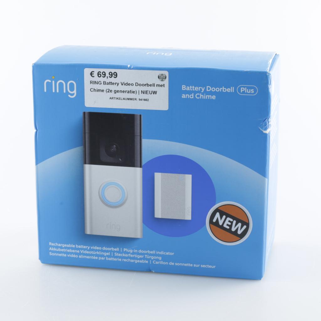 RING Battery Video Doorbell met Chime (2e generatie) | NIEUW, Ring, Nieuw, Support@ring.com, 1523 26th Street, Suite 400
Santa Monica, CA 90404
USA