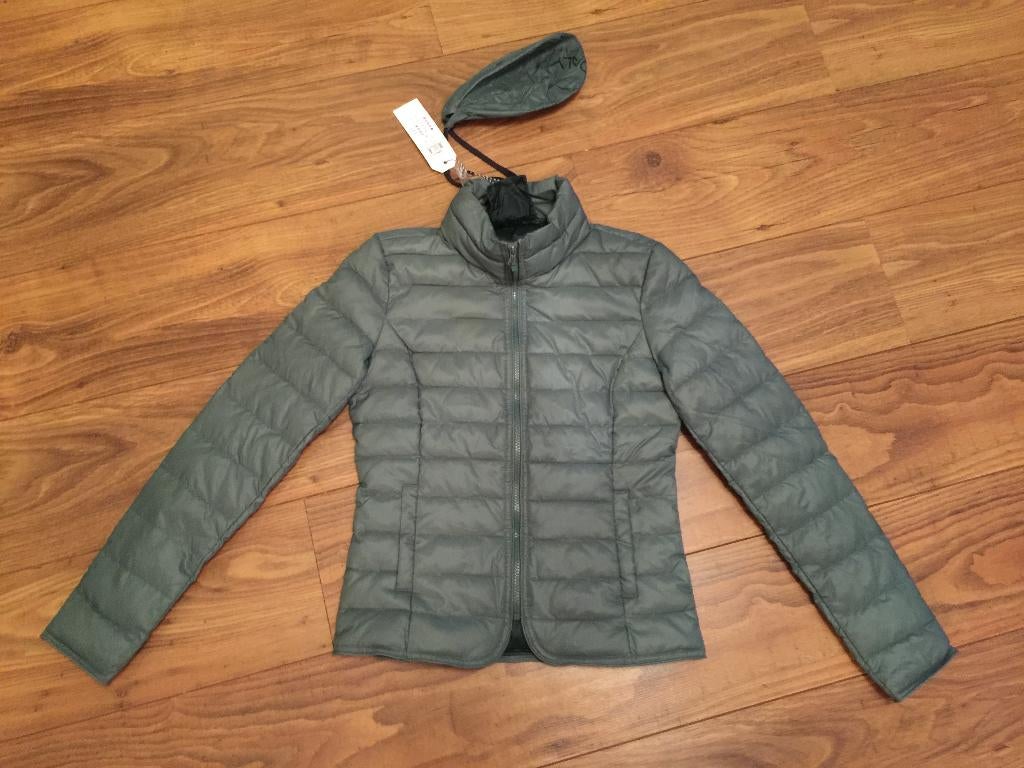 Only Tahoe doorgestikt jack jas winterjas olive groen maat S, Only, Nieuw, Ophalen of Verzenden, Maat 36 (S)