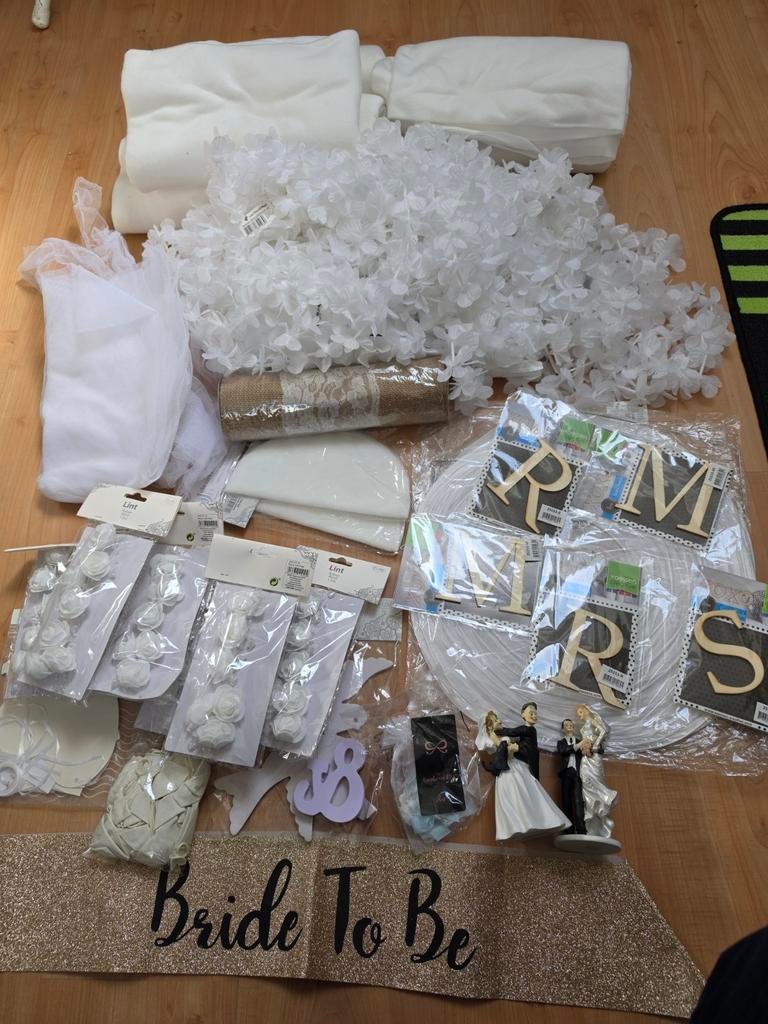 Pakket met bruiloftdecoratie, Ophalen of Verzenden