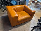 Ruime lederen fauteuil - 125x90x45H, Ophalen, 1025xe, 75 tot 100 cm, Zo goed als nieuw