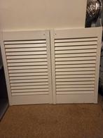 4 stuks witte louvre deurtjes/luikjes, Ophalen