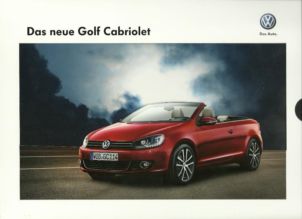 Volkswagen Golf 6 cabrio 2011 folder, Ophalen of Verzenden, Zo goed als nieuw, Volkswagen