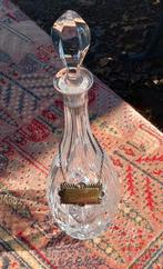 Antieke kristallen karaf met 'Sherry' label, Ophalen of Verzenden