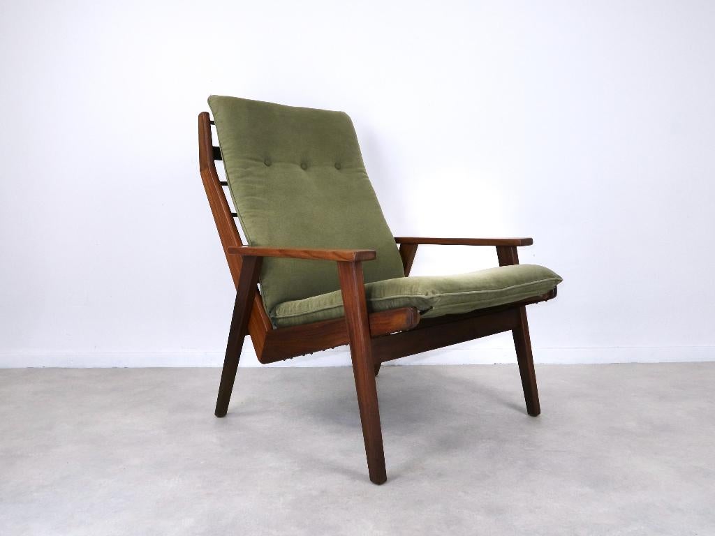 fauteuil 1611 Rob Parry mosgroene bekleding 50s 60s, Huis en Inrichting, Fauteuils, Ophalen, Gebruikt, -, -