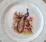 Oud bord, Pauwen, Moulin des Loups terre de fer, Ophalen of Verzenden