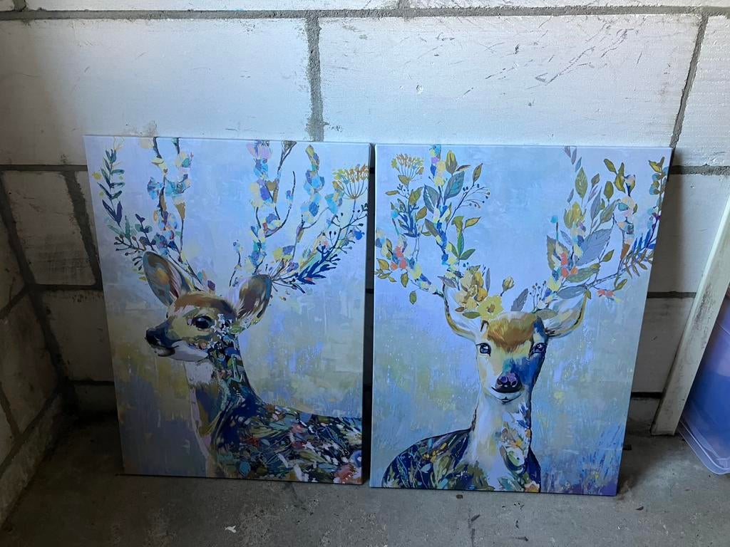 Ikea hertjes 50x70 per afbeelding PJÄTTERYD, Huis en Inrichting, Woonaccessoires | Schilderijen, Tekeningen en Foto's, Ophalen