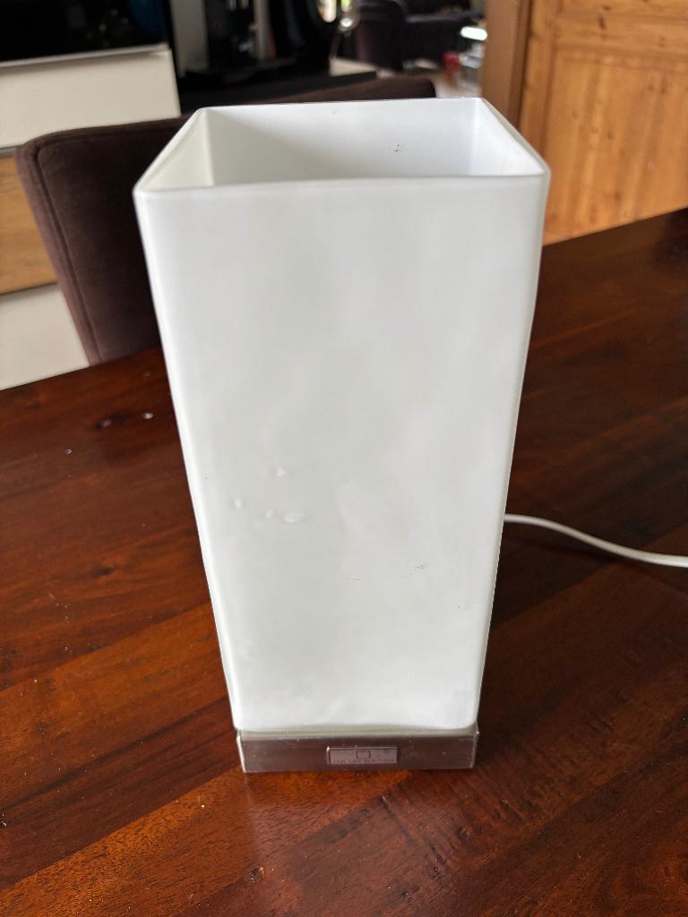 tafel lamp wit Jan de Bouvrie, Ophalen of Verzenden, Minder dan 50 cm, Jan de Bouvrie, Glas