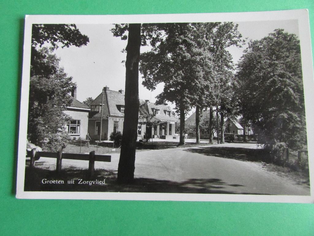 Zorgvlied - Dorpsgezicht 1957, Ophalen of Verzenden, 1940 tot 1960, Gelopen, Drenthe