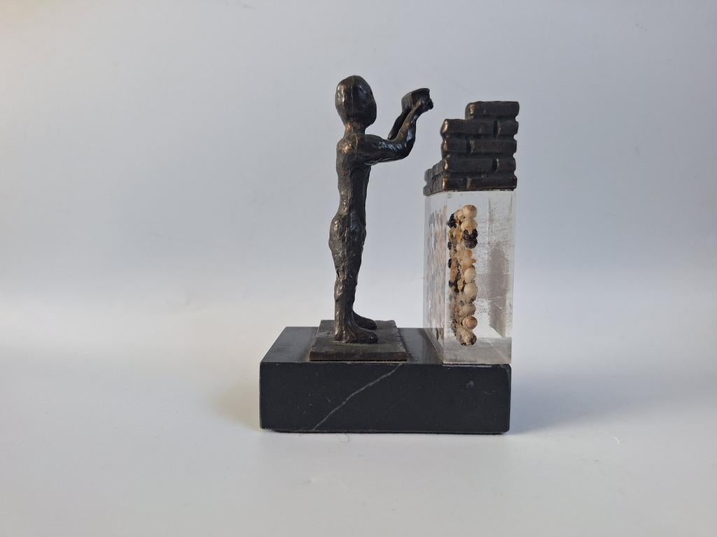 Bronzen beeldje van Verstegen specerijen, Ophalen of Verzenden, Zo goed als nieuw, Mens