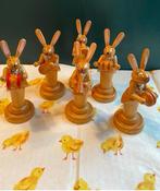 Vintage houten  paashazen muziekkapel -Ertsgebergte, Ophalen of Verzenden, Gebruikt