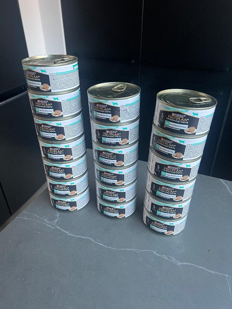 19 blikjes Purina Pro Plan Veterinary Diet Gastrointestinal, Dieren en Toebehoren, Dierenvoeding, Ophalen of Verzenden, Kat