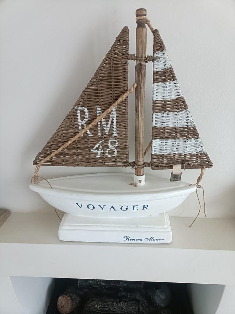 Decoratieve boot Riviera Maison. OPHALEN, Ophalen