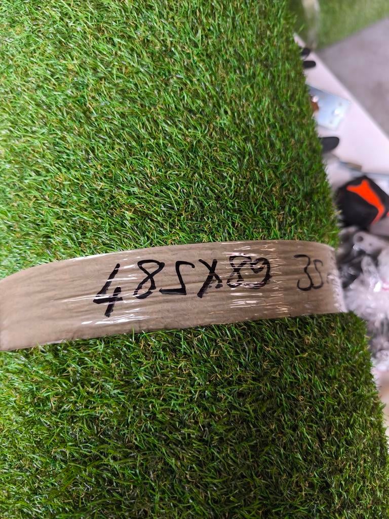 Kunstgras nieuw 485x89 cm, 35 mm hoog, Tuin en Terras, Gras en Kunstgras, Ophalen, Nieuw, Minder dan 10 m², Kunstgras