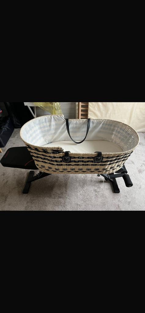 Babywieg /Mozes mand, Ophalen, 50 tot 100 cm, Rond, Zo goed als nieuw