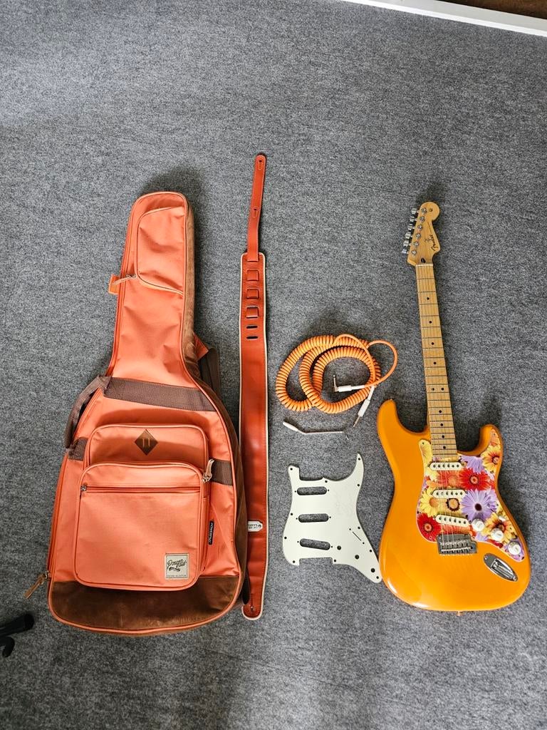 Fender stratocaster set., Ophalen, Zo goed als nieuw, Solid body, Fender