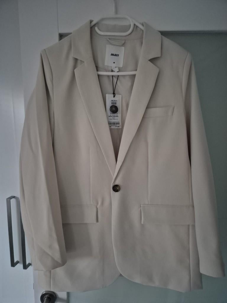 Nieuw roomwit kolbert blazer van Object maat 40, Kleding | Dames, Maat 38/40 (M), Beige, Object, Nieuw