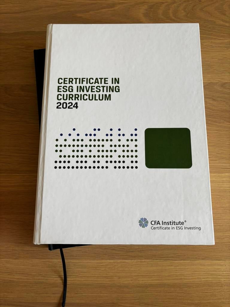 CFA ESG investing book, Boeken, Ophalen of Verzenden, Beta, Zo goed als nieuw