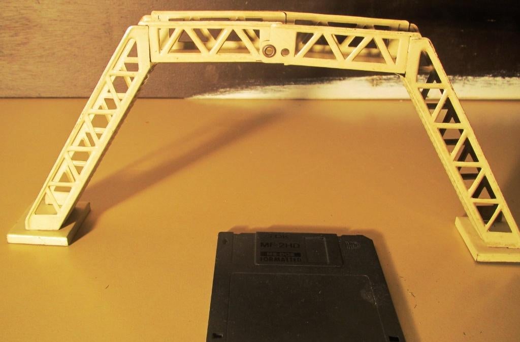 Bub Kraus Distler voetgangersbrug blik, spoor 0 ook Märklin, Ophalen of Verzenden