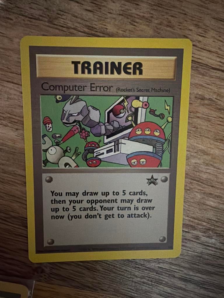 Pokémon Trainer Computer Error Black Star Promo #16 (1999), Ophalen of Verzenden, Gebruikt, Losse kaart