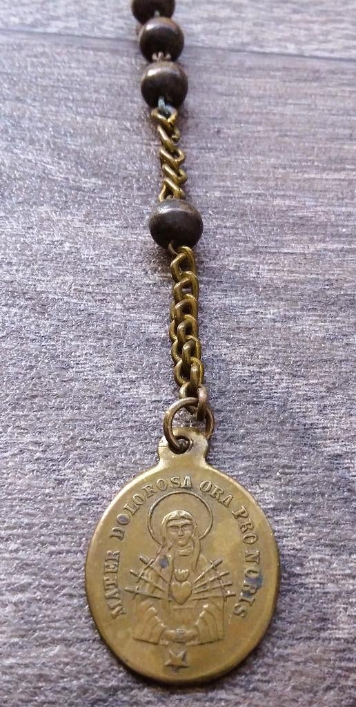 Omstreeks 1850 Bidsnoer Kruisweg Statie Rozenkrans Scapulier, Ophalen of Verzenden, Gebruikt, Sieraad, Christendom | Katholiek