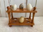 Brocante houten eierrekje / 12 eitjes, Ophalen of Verzenden