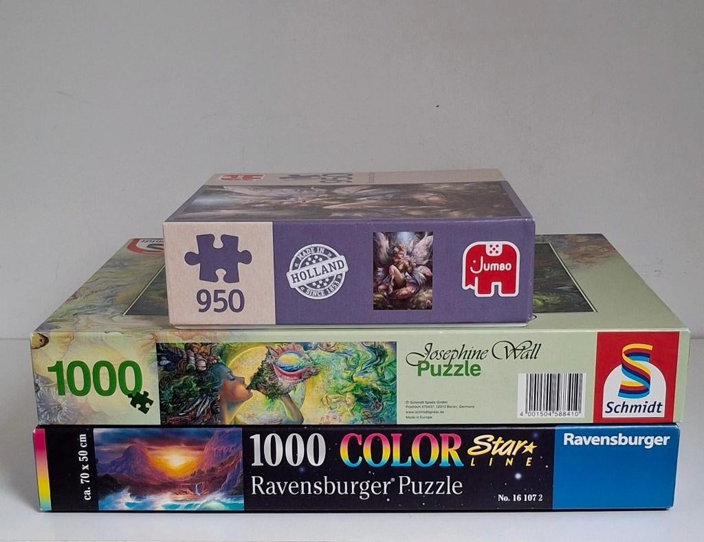 3 verschillende legpuzzels. (Set 3 per stuk €3,33)    €9,99, Hobby en Vrije tijd, Denksport en Puzzels, Ophalen of Verzenden, 500 t/m 1500 stukjes