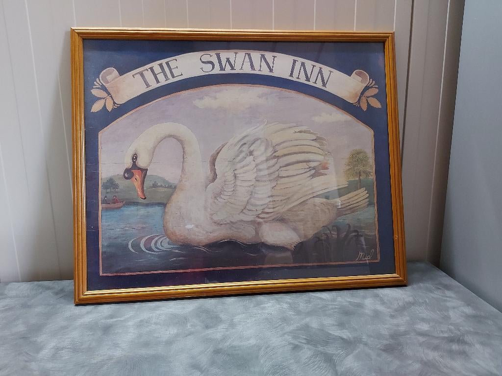 Schilderij van een Zwaan laatste kans vandaag ophalen, Antiek en Kunst, Ophalen