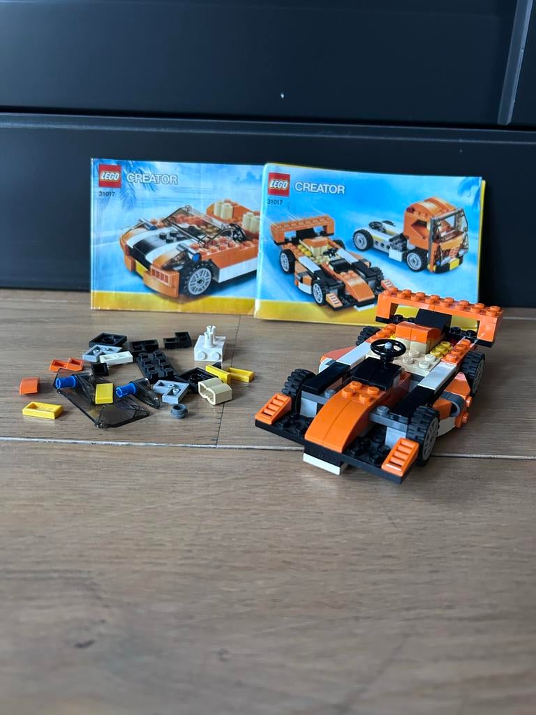 LEGO Creator 31017: Sportwagen, Raceauto, Vrachtwagen (3-in-, Ophalen of Verzenden, Zo goed als nieuw, Complete set, Lego