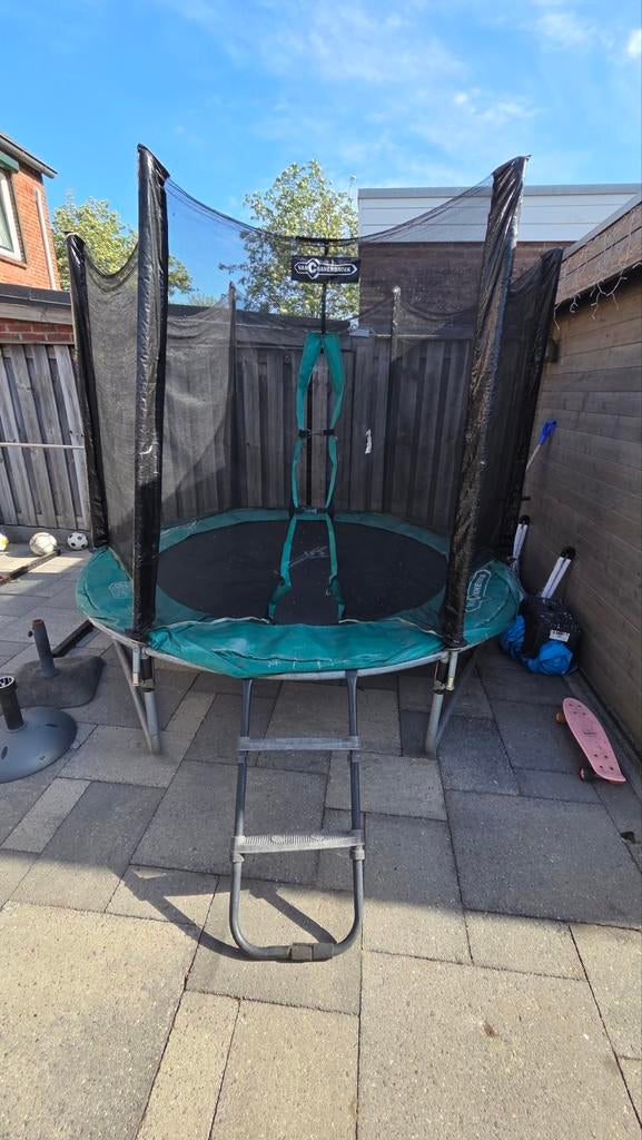 Trampoline Van Cranenbroek 240 cm - Mist 1 veer, Kinderen en Baby's, Speelgoed | Buiten | Trampolines, Ophalen, Gebruikt