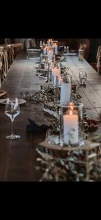 Glazen met kaarsen voor een feest of bruiloft, Ophalen of Verzenden, Nieuw, Versiering, Geboorte of Huwelijk