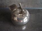 verzilverd appeltje  ~ potje  ~ doosje, Antiek en Kunst, Antiek | Goud en Zilver, Ophalen of Verzenden, Zilver