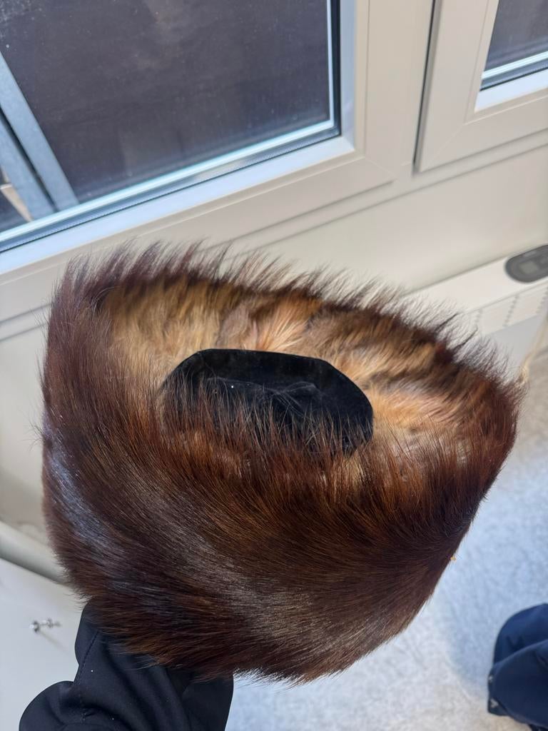 Shtreimel hoed met koffer, Ophalen of Verzenden, Gedragen, Hoed