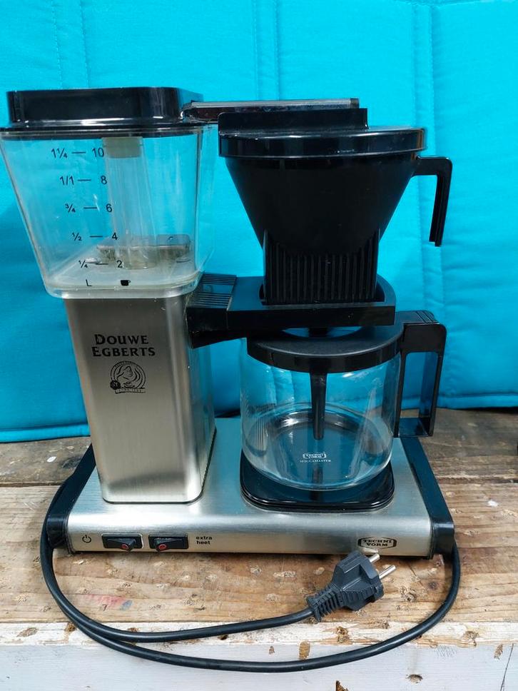Douwe Egberts Moccamaster Technivorm filterkoffie apparaat, Witgoed en Apparatuur, Koffiezetapparaten, Gebruikt, Gemalen koffie
