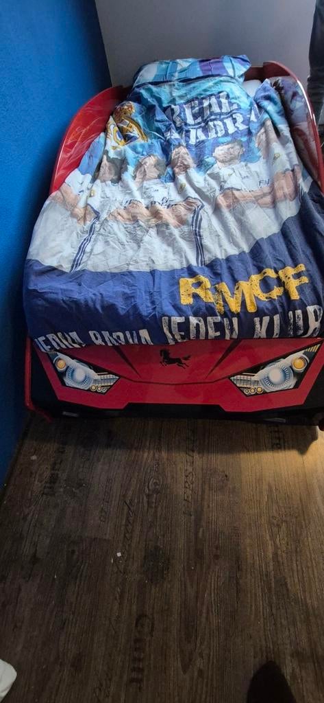 Autobed voor kinderen, Ophalen, 85 tot 100 cm, Gebruikt, Lattenbodem