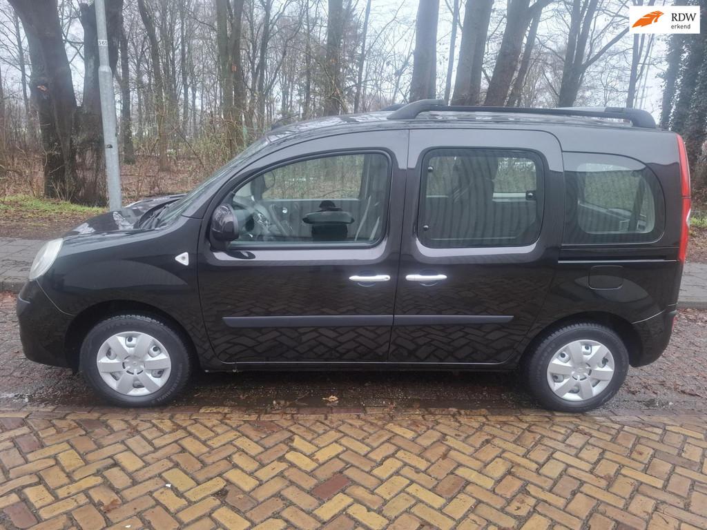 Renault Kangoo Family 1.6-16V Expression rolstoelauto, Auto's, Renault, Stof, Gebruikt, Zwart, Zwart