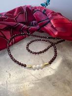 Akoya zoutwater parel granaat beschermt power magie uniek, Nieuw, Verstelbaar, Ophalen of Verzenden, Rood