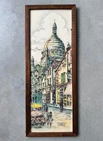 Prent Brigitte Montmartre Parijs Vintage Sixties, Ophalen of Verzenden