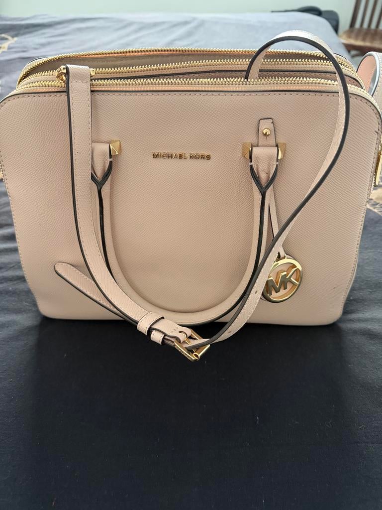 Michael Kors handtas beige, Ophalen of Verzenden, Gebruikt, Beige, Handtas