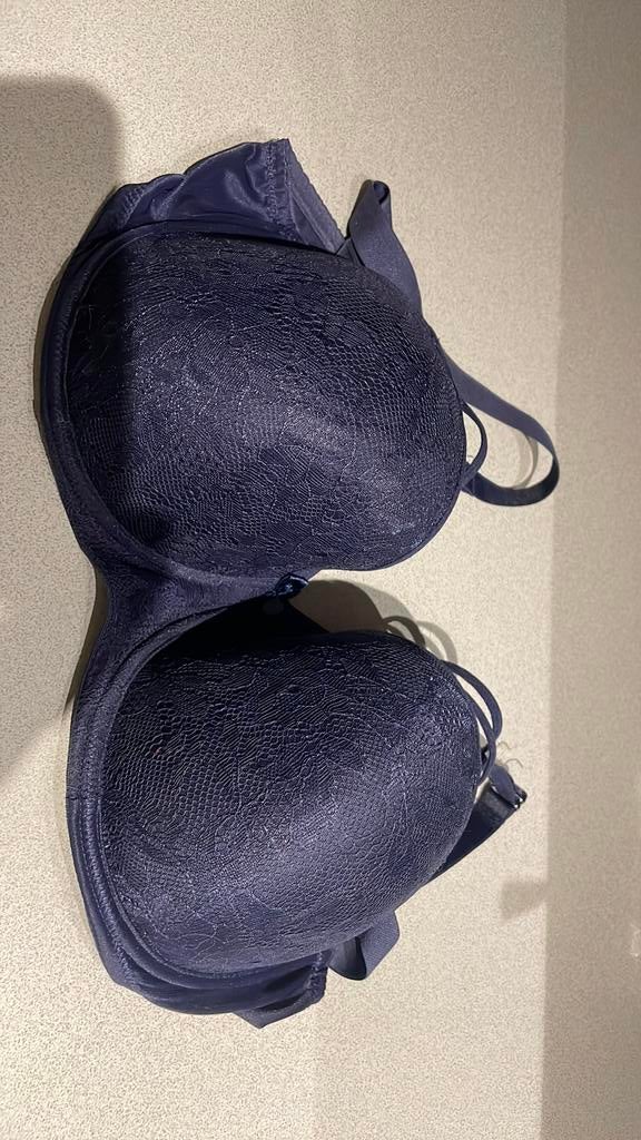 Marlies dekkers bh 85F 2 strings L, Ophalen of Verzenden, Blauw, Setje