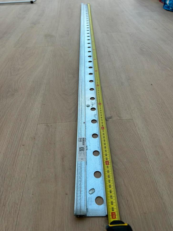 IKEA METOD ophangrail verzinkt 170 cm, Huis en Inrichting, Keuken | Keukenelementen, Nieuw, 150 tot 200 cm, Minder dan 50 cm, Minder dan 25 cm