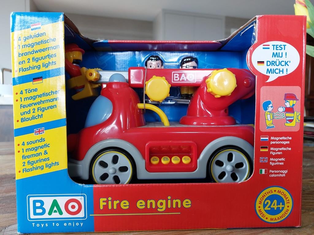 BAO Brandweerauto Speelgoed met Geluid en Licht (2+ jaar), Ophalen of Verzenden, Jongen of Meisje