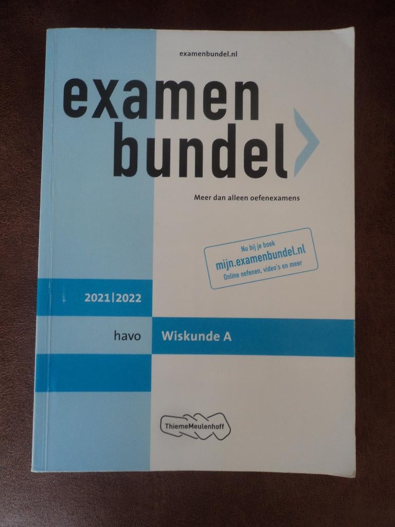 Examenbundel Wiskunde A  en Nederlands, Zo goed als nieuw, Wiskunde A, Verzenden, HAVO