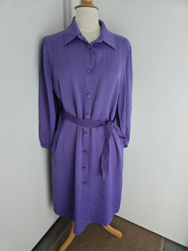 Caroline Biss paarse jurk 38, Maat 38/40 (M), Paars, Ophalen of Verzenden, Zo goed als nieuw